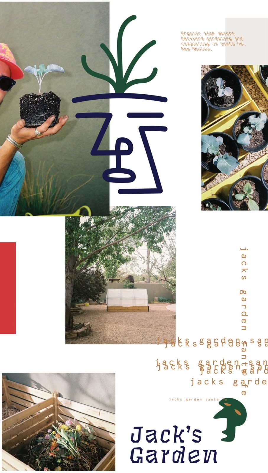 Jack's Garden Brand Collage