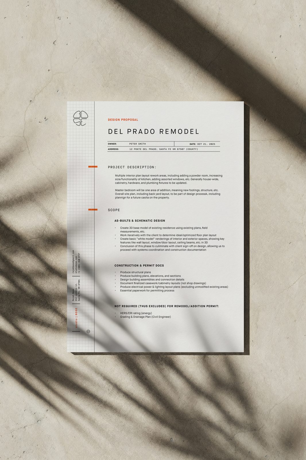 studio|BOSE Proposal